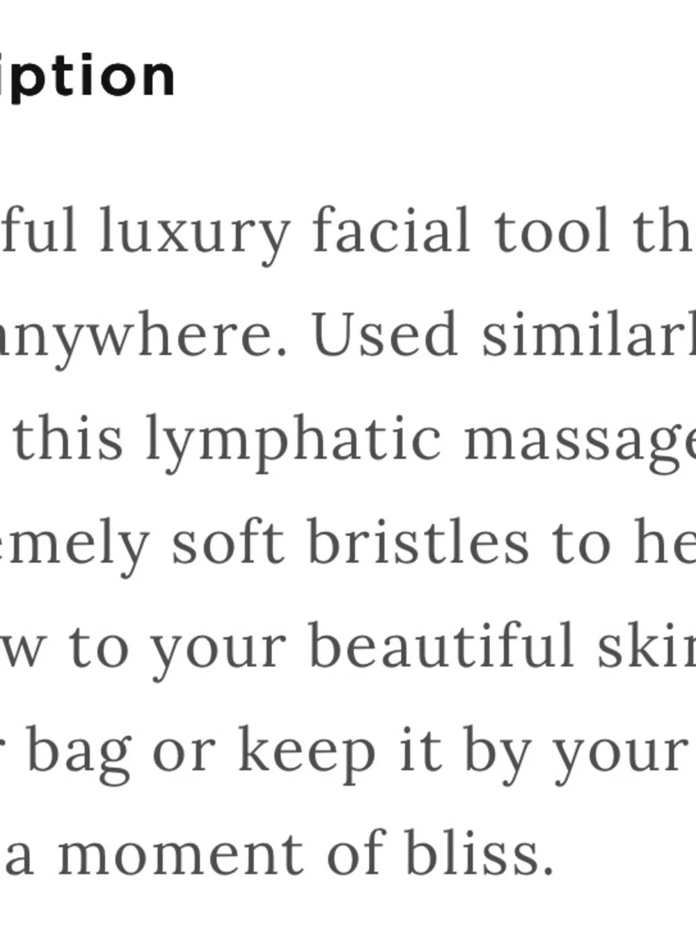Soft Facial Lymphatic Brush
